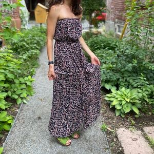 Colourful maxi floral dress